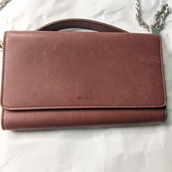 RICK Owens brown leather wallet chain new no tags - Picture 3 of 8